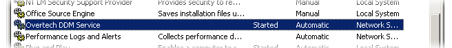 DDM Windows service